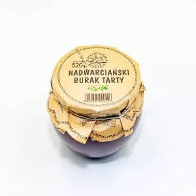 Zdjęcie produktu dla BURAKI TARTE NATURALNE Nadwarciański Burak tarty 520g