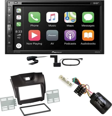 Produktbild von Pioneer AVH-Z5200DAB CarPlay Android Auto USB MP3 CD Einbauset für Isuzu D-Max 2