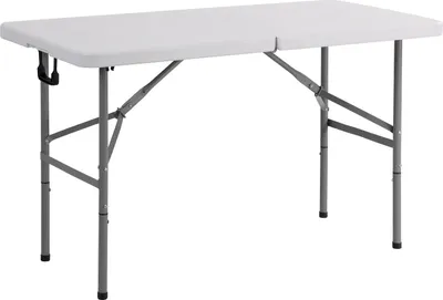 Immagine prodotto di Tavolo rettangolare con piano e gambe pieghevoli cm 61 x 122 x h. 74