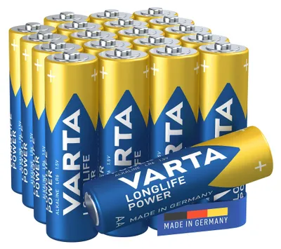 Produktbild von VARTA Batterien AA, 20 Stück (14+6), Longlife Power, Alkaline, 1,5 V