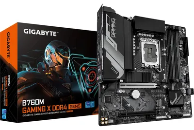 Image de GIGABYTE B760M GAMING X DDR4 GEN5, Intel, LGA 1700, Intel® Celeron®, Intel Core i3 12th Gen, Intel Core i3 13th Gen, Intel Core i3 14th Gen, Intel..., LGA 1700, DDR4-SDRAM, 128 Go
