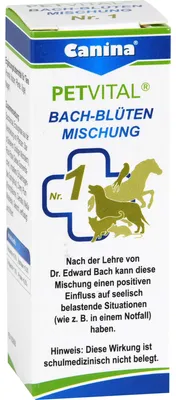 Productafbeelding van Canina PETVITAL Bachbloesems Nr. 1, Universeel, Tabletten, Algemene gezondheid, Universeel, Fles, 10 g