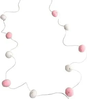 Imagen del producto de Guirnalda de pompones de fieltro para decoración, juego de 3 piezas – adornos y accesorios decorativos