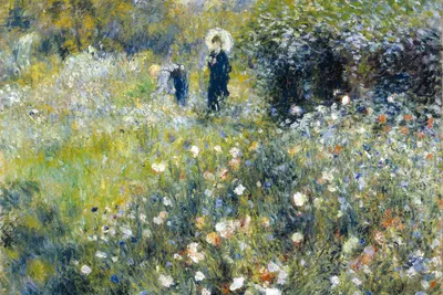 Produktbild von Fototapete - Woman in Garden 375x250cm - Vliestapete