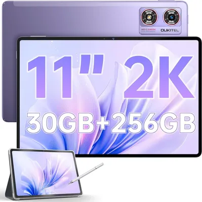 Produktbild von Oukitel OT8, 27,9 cm (11"), 1200 x 1920 Pixel, 256 GB, 6 GB, Android 14, Violett
