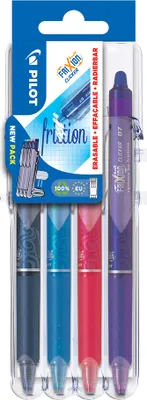 Obrázok produktu pre PILOT 573456 PILOT Rollerball FRIXION BALL CLICKER 07 Set2Go, balenie 4 ks