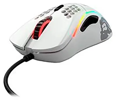 Image de Glorious PC Gaming Race Modèle D Souris droite USB Type-A Optique 12000 DPI (GD-GWHITE)
