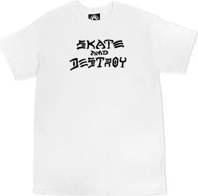 Produktbild von Thrasher Skate And Destroy Kurzarm-t-shirt Weiß S Herren Weiß S