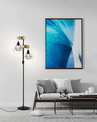 Immagine prodotto di Lampada da terra Eglo 43137 Townshend E27 2x60W nero/marrone