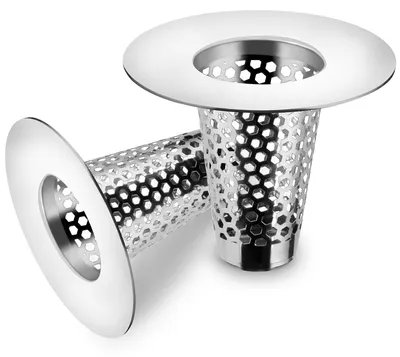 Produktbild von Haarsieb Abflusssieb Duschsieb - 30 bis 40 mm - Edelstahl 304 - 2er Set