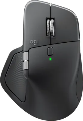 Produktbild von Logitech MX Master 4, Rechts, Laser, RF Wireless + Bluetooth, 8000 DPI, Graphit