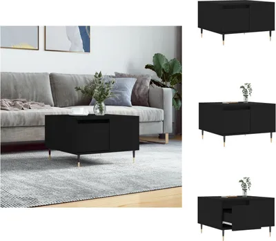 Obrázek produktu pro vidaXL Konferenční stolek černý 55x55x36,5 cm materiál na bázi dřeva - Konferenční stolky