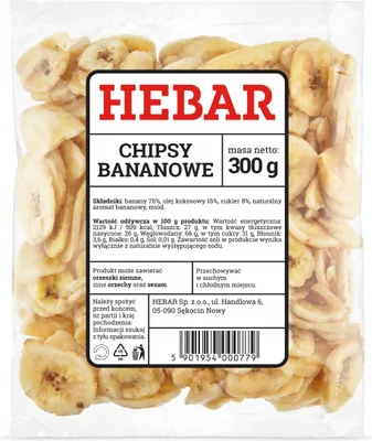 Produktbild von Bananenchips 300 G - Getrocknete Bananen - Energiesnack - Knusprig und Knackig - Topping für Müsli und Bowls