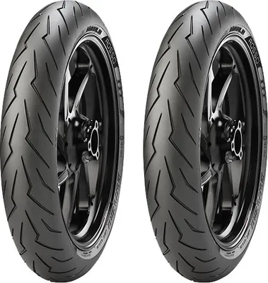 Produktbild von Paar Motorradreifen Pirelli 90/80-17 46S + 80/90-17 44S Diablo Rosso Sport