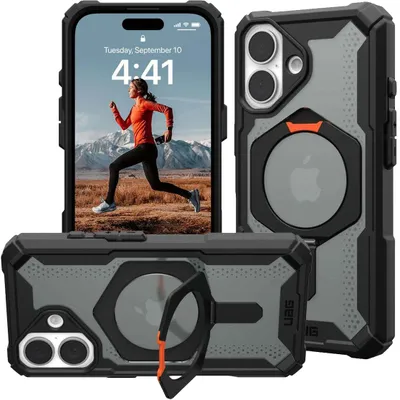 Produktbild von Urban Armor Gear Plasma XTE, Cover, Apple, iPhone 16, 15,5 cm (6.1"), Schwarz, Orange