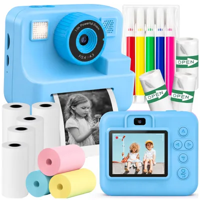 Produktbild von Digitale Sofortbildkamera Für Kinder Mit Drucker+ 11 Rollen