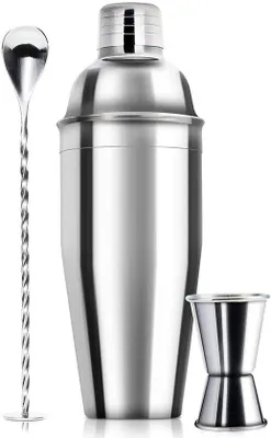 Produktbild von Famanu Cocktailset 24oz - 3-teiliges Barmann-Set mit Shaker und Jigger