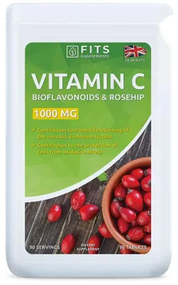Produktbild von Vitamin C 1000 mg mit Hagebutte und Bioflavonoiden, 90 Tabletten