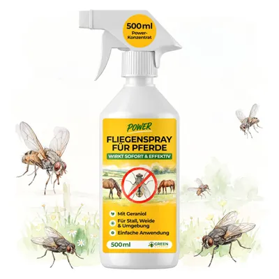 Produktbild von Fliegenspray Pferd 500 ml – Bremsenabwehr & Mückenschutz, Mittel gegen Fliegen & Bremsen, Bremsenspray Pferd, Anti Fliegenspray, Pferde Bremsenspray
