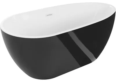 Obrázek produktu pro Mexen Eos volně stojící vana 170 x 75 cm, bílá/černá, přepad bílý - 52471707575-20