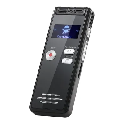 Produktbild von Diktiergerät Aufnahmegerät mit Playback 64GB,1536Kpbs,One-Touch Audio Aufnahmegerät mit Rauschunterdrückung für Interviews/Klassen/Meeting