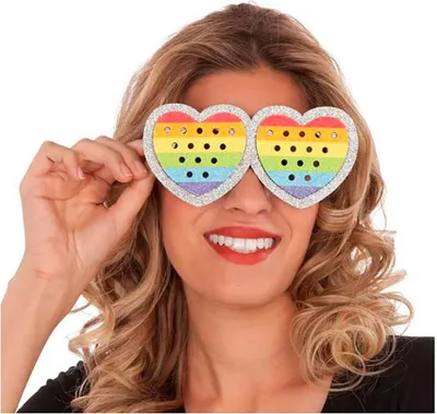 Zdjęcie produktu dla Tęczowe okulary gejowskie Mama Żółty Żółty Jeden rozmiar