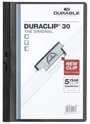 Produktbild von DURABLE Klemmmappe DURACLIP® 30 A4 5 St., 222701 schwarz