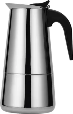 Obrázek produktu pro Kávovar z nerezové oceli Kávovar přenosný elektrický Mocha Latte Espresso Filtrační hrnec Evropský šálek kávy