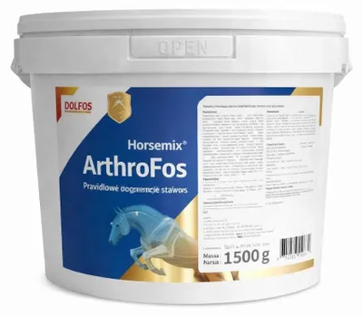 Obrázek produktu pro DOLFOS Horsemix Arthrofos Komplexní podpora kloubů, chrupavek a pohybového aparátu koně – 1,5 kg