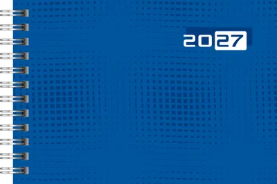 Obrázok produktu pre Vreckový kalendár rido, model Septimus 2027 | formát A6 na šírku, papier, modrý