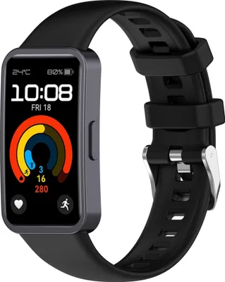 Obrázok produktu pre INF Silikónový remienok na hodinky pre Huawei Band 9 a Band 8 čierna