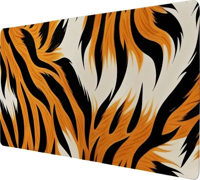Produktbild von Tigerfell-Muster Schreibtischunterlage 89x40cm XXL Mauspad - Stilvolle und