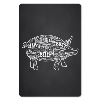 Produktbild von MuchoWow® Mauspad Mousepad Schwein - Fleischer - Fleisch 18x27 cm - Mousepads - Maus Mat - Pad - Mausunterlage