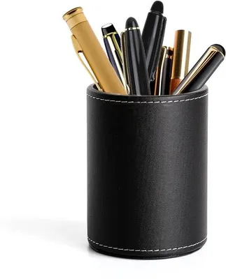 Produktbild von Lederen Schreibschubladenhalter in Schwarz