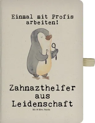 Produktbild von Mr. & Mrs. Panda skizzenbuch a4 Zahnarzthelfer Leidenschaft - Transparent - Geschenk, Journal, Tagebuch, Kladde, notizbuch, Adressbuch, Notizheft