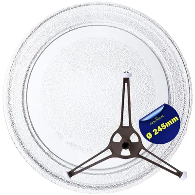 Mikrowellenteller Ø 24,5 cm mit Halter, kompatibel mit LG