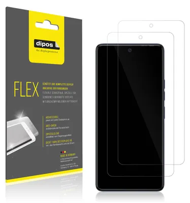 Zdjęcie produktu dla 2x folia ochronna do Tecno Camon 20, 100% pokrycia ekranu, Dipos Flex