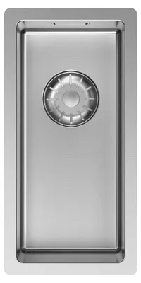Produktbild von Pure.Sink Comfort Kleine Edelstahlspüle 18 x 40 cm, für Unterbau, Flachbau und Aufsatzmontage PCM1840-02