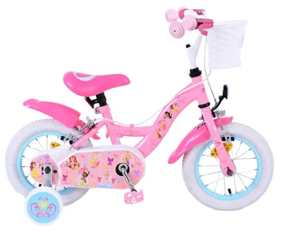 Produktbild von Volare Magic Royals Mädchen-Kinderfahrrad 12 Zoll Rosa mit zwei Handbremsen