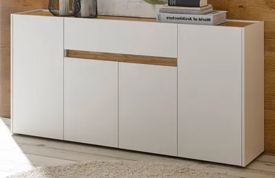 Produktbild von Sideboard "Center" in weiß und Wotan Eiche Kommode 170 x 87 cm