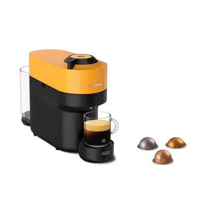 Produktbild von Nespresso De'Longhi Vertuo Pop ENV90.Y Kapselmaschine | 1260 Watt | Mango Yellow