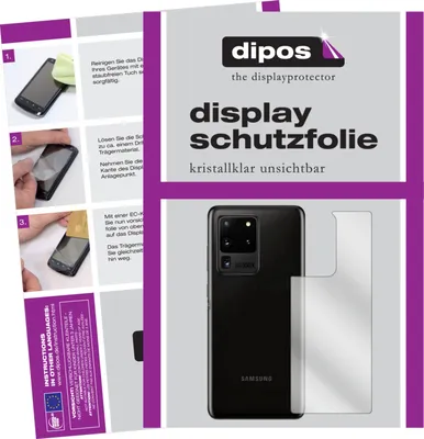 Obrázek produktu pro 2x ochranná fólie displeje pro Samsung Galaxy S20 Ultra zadní čirá ochranná fólie displeje dipos