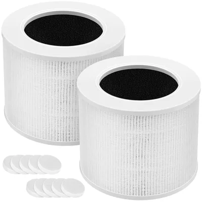 HEPA-Filter 2er-Pack für Levoit Core Mini-RF, H13, 3-in-1