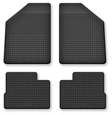 Productafbeelding van Rubberen automatten voor Leapmotor T03 vanaf 2023 (hatchback) – 4-delig, zwart, op maat – Wielganizator Semi-Universal