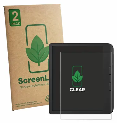 Produktbild von 2x ScreenLeaf Schutzfolie für Tolino Vision Color 2024 Displayschutz Display Schutz Folie Klar Transparent