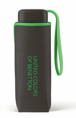 Produktbild von United Colors of Benetton Regenschirm Schirm klein flach & leicht black