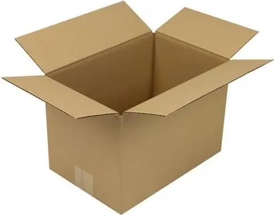 Produktbild von Faltkarton 1-wellig Höhenrillung Maße300x200x200mm Qualität1.20 B braun TRANSPAK