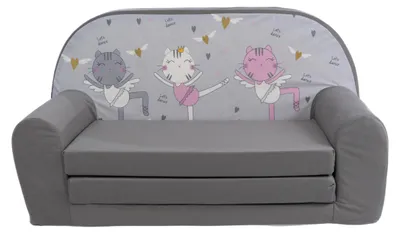 Produktbild von Kindersofa "MINI" zum Aufklappen Kätzchen W386 45 FORTISLINE