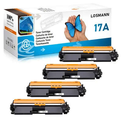 Immagine prodotto di Cartucce toner compatibili LOSMANN CF217A per HP 17A CF217A, adatte per le stampanti HP LaserJet Pro MFP M130fw, M130nw, M130fn, M130a e HP LaserJet Pro M102w, M102a (confezione da 4 cartucce nere)