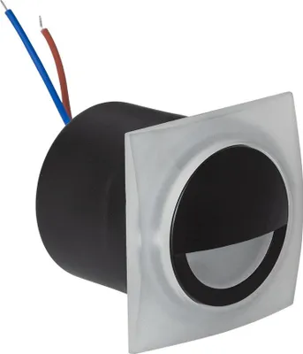 Produktbild von LED Wandeinbauleuchte 3W Aluminium Quadratisch Schwarz Occulare 2700K Warmweiß
